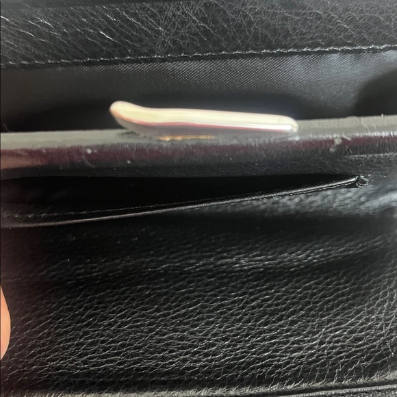 Brighton Black Leather Basket Weave Wallet - Picture 12 of 17